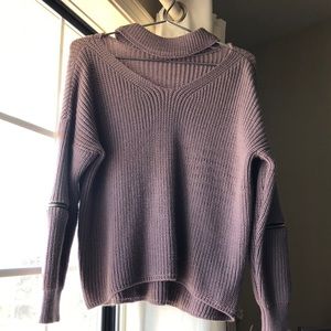 Lilac purple sweater